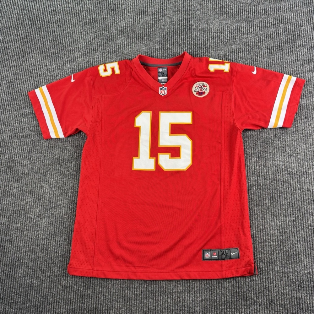 Patrick Mahomes Nike On Field Jersey Youth XL 18/20 Chiefs Red NFL AFC Patch